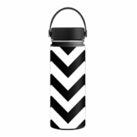 MightySkins HFWI18-Black Chevron Skin for Hydro Flask 18 oz Wide Mouth - Black Chevron