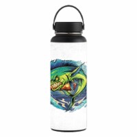 MightySkins HFWI40-Angry Mahi Mahi Skin for Hydro Flask 40 oz Wide Mouth - Angry Mahi Mahi