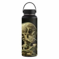MightySkins HFWI40-Skull With Cigarette Skin for Hydro Flask 40 oz Wide Mouth - Skull with Ci