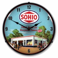 1906693 Sohio Gas Station clock - Made in USA