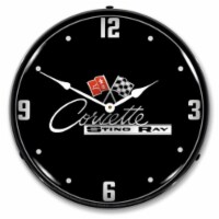 GM19091016 C2 Corvette Black Tie clock - Made in USA