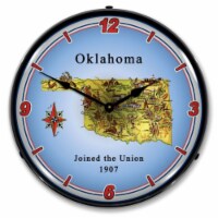 20041118 State of Oklahoma clock - Made in USA
