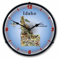 N20031035 Idaho Supports the 2nd Amendment clock - Made in USA