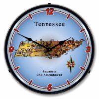 N20031065 Tennessee Supports the 2nd Amendment clock - Made in USA