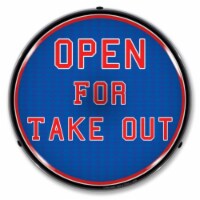 2009S1123 Open For Take Out LED lighted sign - Made in USA