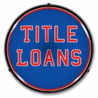2009S1141 Title Loans LED lighted sign - Made in USA