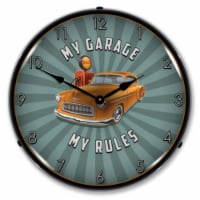 AG20111177 My Garage My Rules clock - Made in USA