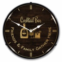AG20111178 Cocktail Bar clock - Made in USA