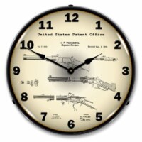 21031195 Winchester Lever Action Rifle 1866 Patent clock - Made in USA