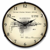 2103222 Uzi Submachine Gun 1982  Patent clock - Made in USA