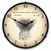 2103224 Harley Davidson Evolution Engine Patent clock - Made in USA