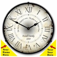 AG20111157 Add Your Name Roman Antique clock - Made in USA