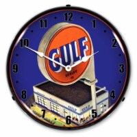 GO1902884 Gulf Station 1960 clock - Made in USA