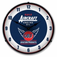 GO1303425 Gulf Aircraft Engine Oil clock - Made in USA