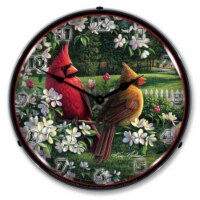 MGL1407517 Spring Cardinals clock - Made in USA