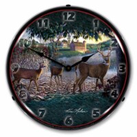 MGL1407521 Field of Dreams Deer clock - Made in USA