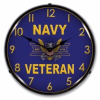 1407525 Navy Veteran clock - Made in USA