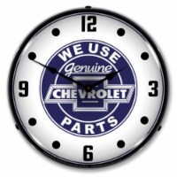 GM1411561 We Use Chevrolet Parts clock - Made in USA