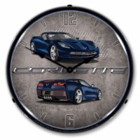 GMRE1502575 C7 Corvette Night Race Blue clock - Made in USA