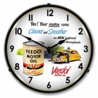 1612687 Veedol Motor Oil clock - Made in USA