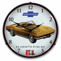 GM1701707 1964 Corvette Sting Ray clock - Made in USA