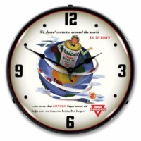 PH661801828 Conoco Super Motor Oil clock - Made in USA