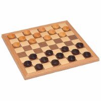 Intex Entertainment INT1237 Wooden Checkers Board Games