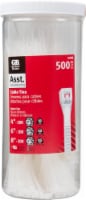 Gardner Bender 50098N Electrical Assorted Cable Ties - 500 Piece - Natural
