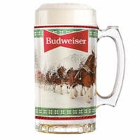 Budweiser 828679 16 oz Holiday Stein