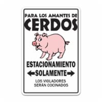 SignMission 6 x 9 in. Pig Lovers Parking Decal - Swine Farm Farmer Pigsty Pork Rib