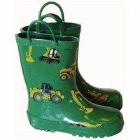 Foxfire FOX-600-37-11 Childrens Camping Rain Boot, Green - Size 11