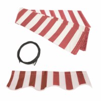 ALEKO Awning Fabric Replacement for Retractable 8 x 6.5 Ft Awning Red and White