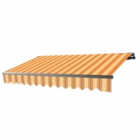 Aleko ABM20X10MSYL315-UNB 20 x 10 ft. Motorized Retractable Home Patio Canopy Awning, Multi C