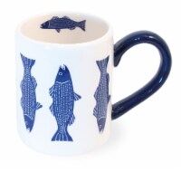 Boston International Striper Mug - White/Blue Perspective: Main