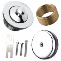 Dorence Chrome | Bathtub Drain Kit | All Brass  Lift and Turn  Easy Install