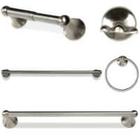Dorence 5-Piece Satin Nickel Bathroom Hardware Accessory Set