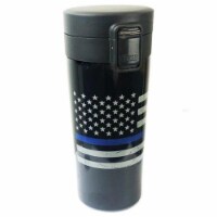 Thin Blue Line TBL-THERM-TBL-AM Thin Blue Line American Flag Tumbler
