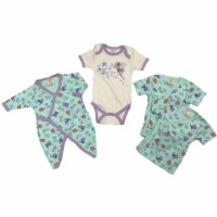 Sets - Layette 0-6m - Kimono Kitty, 2 Side Snap Tees Kitty, Long Sleeve Bodysuit Fairy 3-6m