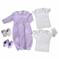Organic Cotton Sets - Layette 0-6m - Baggie Lav, SSLapTee, LSLapTee, Booties, Booties