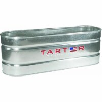 Tarter Gate 702402256 2 x 2 x 5 ft. 125 gal Oval Heavy Duty Galvanized Stock Water Tank