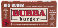 Big Bubba® Half Pound Beef Burgers Perspective: Main