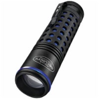Police Security Barricade 3AAA 400 Lm. Focusing Rubber Grip LED Flashlight 98411
