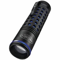 Police Security Barricade 3AAA 400 Lm. Focusing Rubber Grip LED Flashlight 98411