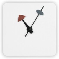 LeisureMod Manchester Modern Design Square Silent Non-Ticking Wall Clock