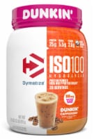 Dymatize ISO 100 Dunkin' Cappuccino Flavor Hydrolyzed Protein Powder