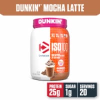 Dymatize® Dunkin™ Mocha Latte ISO 100® Hydrolyzed Protein Powder