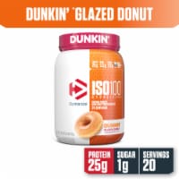 Dymatize® ISO100® Dunkin® Glazed Donut Flavored Protein Powder Perspective: Main
