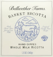 Bellwether Farms Whole Milk Basket Ricotta Perspective: Main