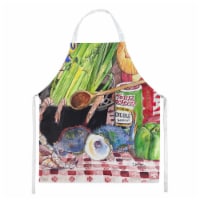 Carolines Treasures 8825-2APRON Recipe for Gumbo and Potato Salad Flag Apron