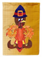 Carolines Treasures 8609GF Thanksgiving Turkey Fleur de lis Garden Flag